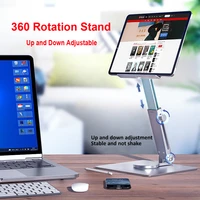 360%c2%b0 rotatable desk tablet stand metal adjustable foldable holder mount for ipad pro air mini samsung xiaomi huawei support