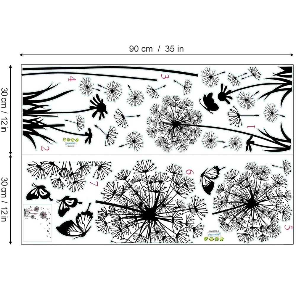 Настенные наклейки в виде цветов бабочки летающие декоративные стены настенные
