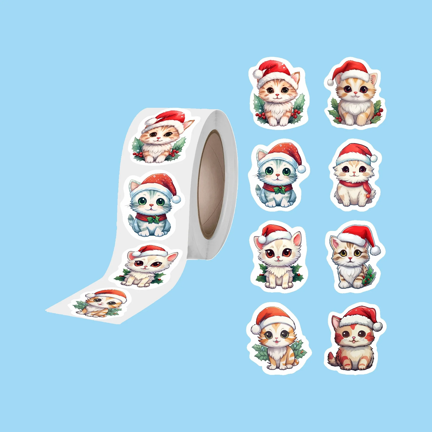 

Рождественские наклейки 50-500 шт.