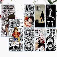comics luffy one piece for xiaomi mi 12 12x 11 11t 11i 10t 10 pro lite ultra 5g 9t 9se a3 transparent soft tpu phone case