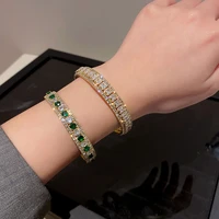 korean version of the fashion personality geometric diamond open bracelet womens temperament all match bracelet
