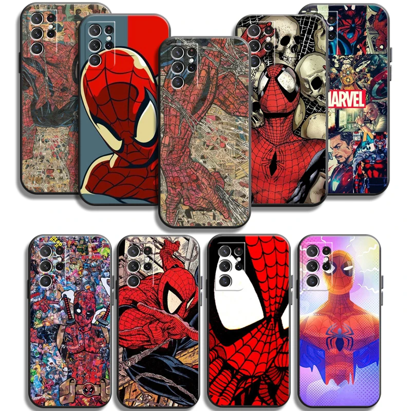 

Marvel Spiderman Phone Cases For Samsung Galaxy A72 52 A21S A31 A71 A51 5G A42 5G A20 A21 A22 4G A22 5G A20 A32 5G A11 Funda