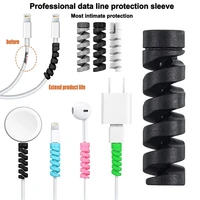 cable protector for iphone earphone silicone bobbin winder wire cord organizer cover usb charger cable cord protection