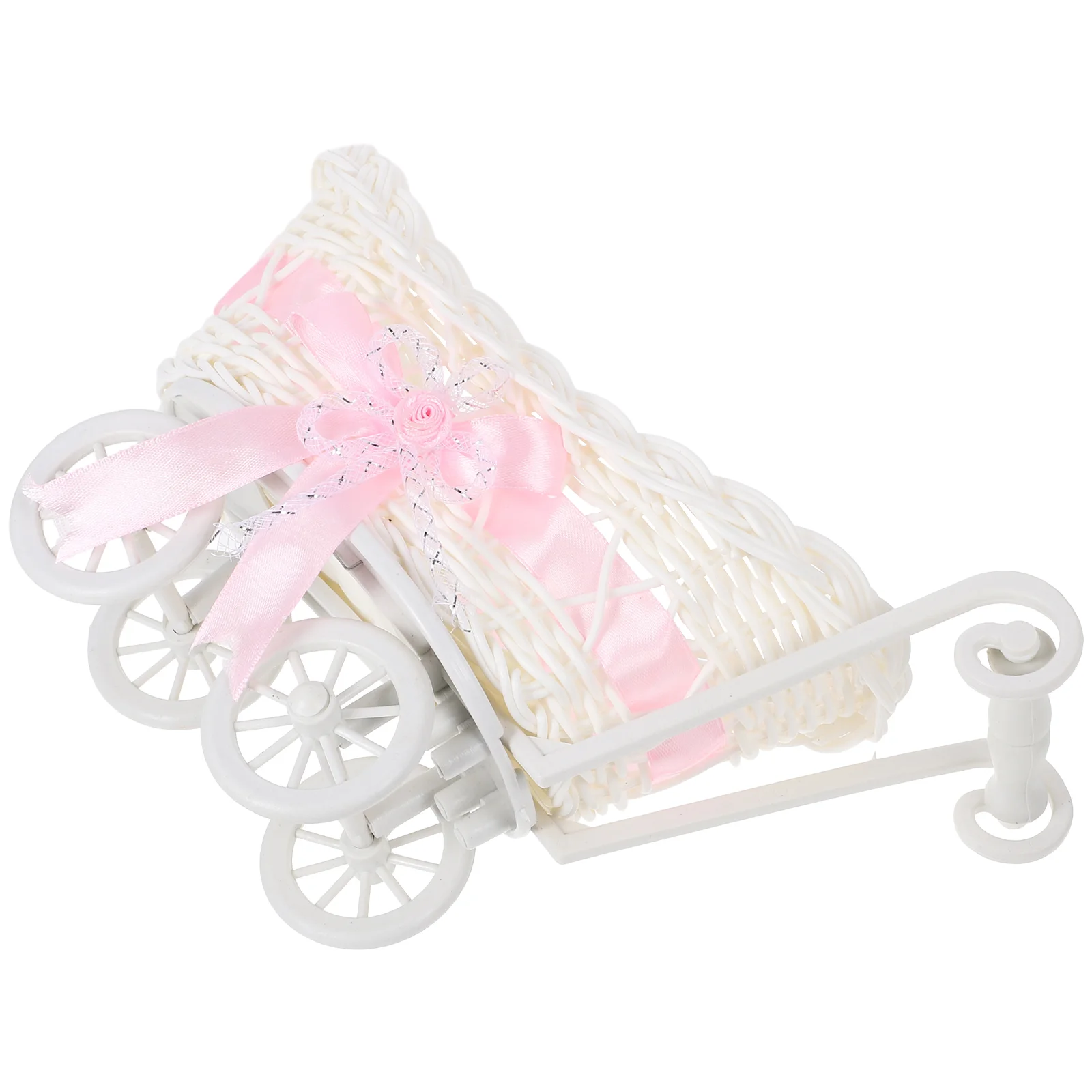 

Плетеная корзина для детской коляски, миниатюрное хранилище для конфет, игрушка из ротанга для фруктов, корзина для покупок
