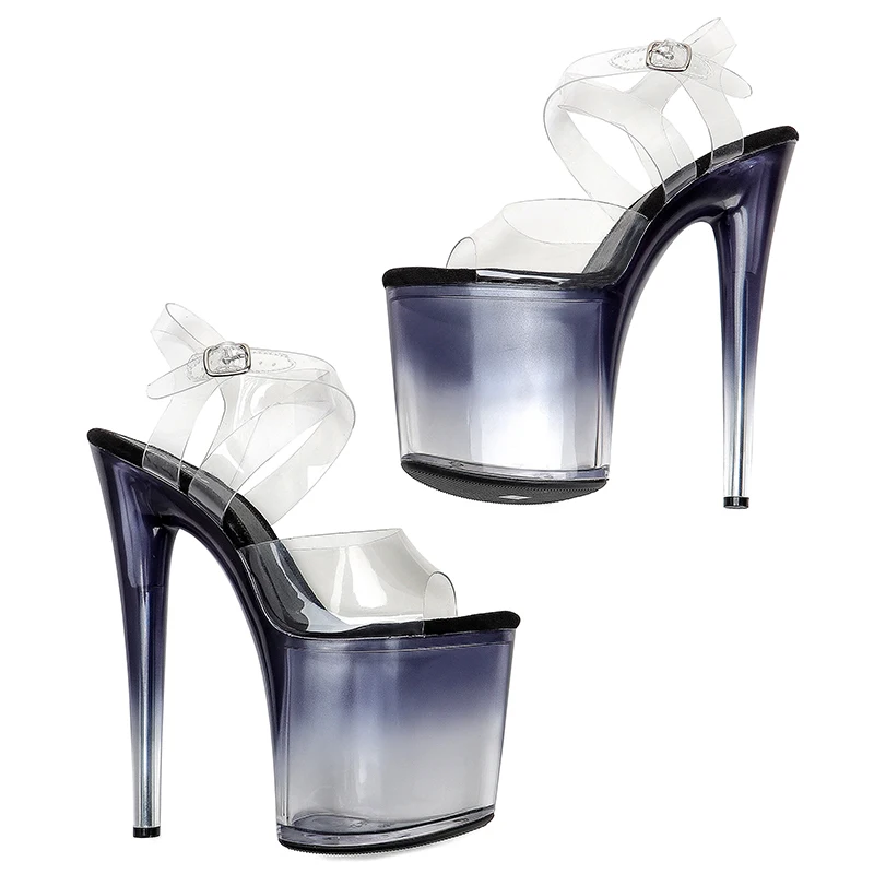 Leecabe 8Inch/20cm Upper cross straps  Sandals  party High Heels Platform Shoes Pole Dancing Shoes