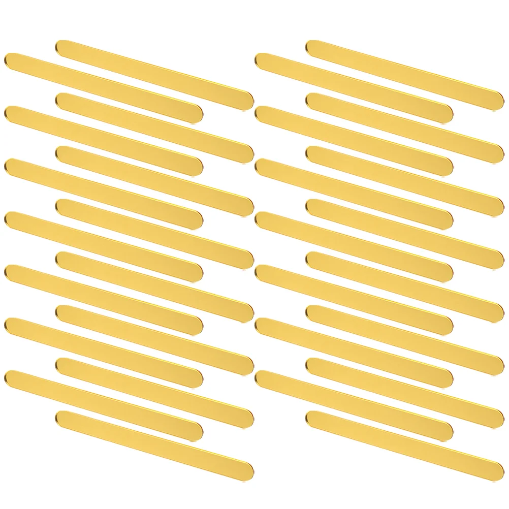 

30pcs Acrylic Flat Ice Cream Sticks Party Ice Cream Sticks Reusable Sticks