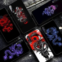 yndfcnb japanese dragon art phone case for samsung a51 a30s a52 a71 a12 for huawei honor 10i for oppo vivo y11 cover