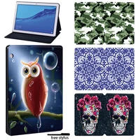 tablet case for huawei mediapad t5 10 10 1m5 lite 8t3 10 9 6t3 8 0m5 lite 10 1m5 10 8 animal and old image series cover