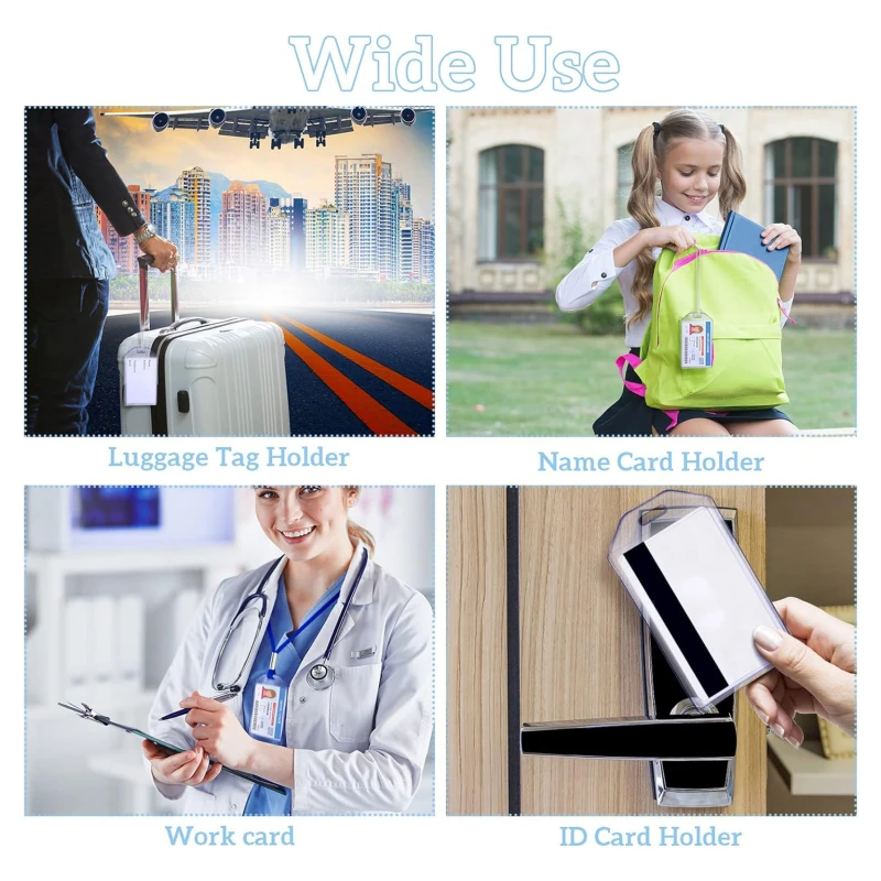 10/20 шт. прозрачная задняя крышка для идентификационной Карты