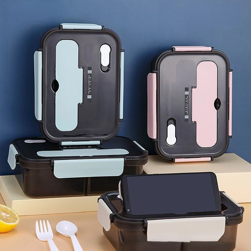 

Lunch Box Portable Microwave Bento Box With Compartment Leak-Proof Plastic Food Storage Container Children School Office
