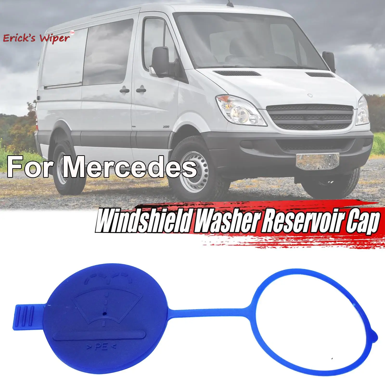 

Erick's Wiper Front Wiper Washer Fluid Reservoir Bottle Lid Cap Cover For Dodge Mercedes Benz Freightliner Sprinter 2500 3500