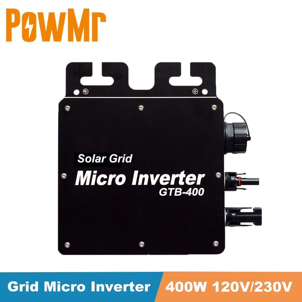 

400W Grid Micro Inverter 120V 230V DC/AC Smart Micro MPPT Solar Converter 22-50V Wireless Communication with WIFI Monitoring