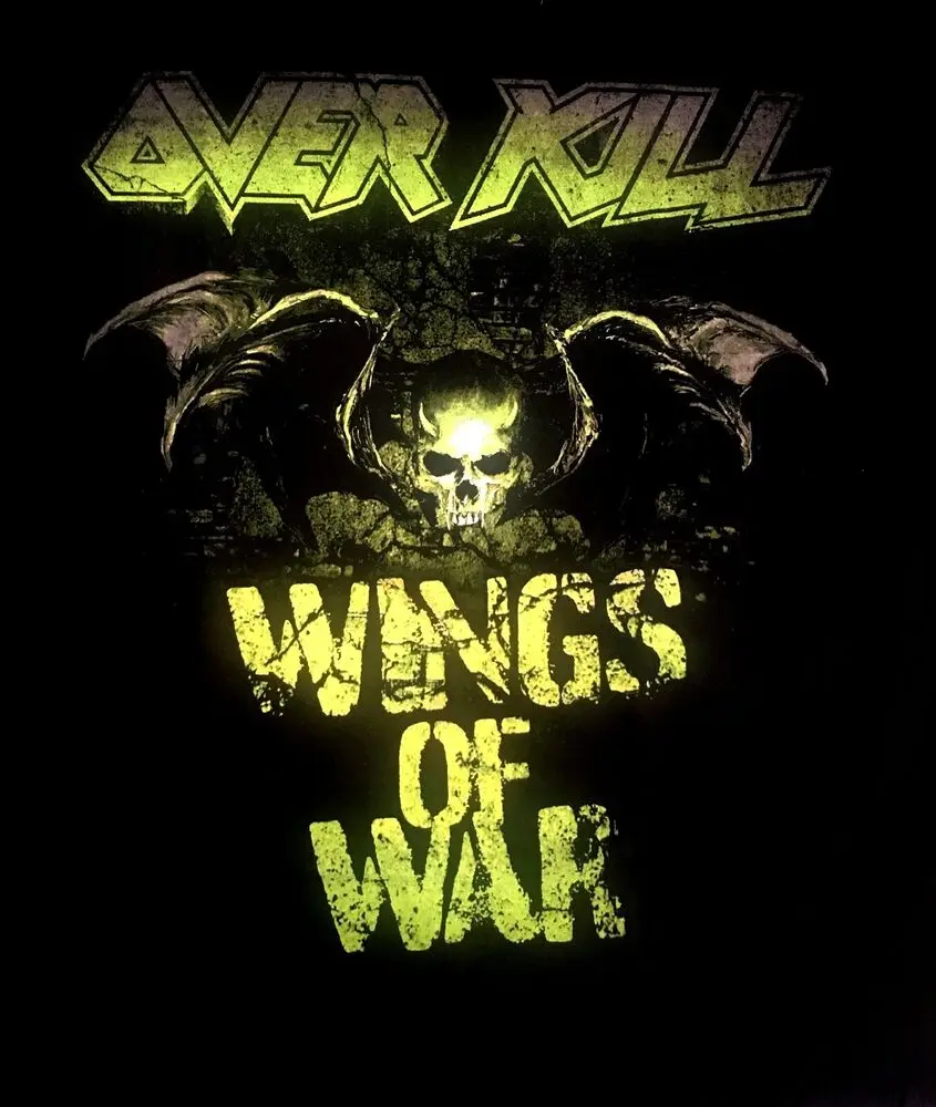OVERKILL cd lgo Wings of War BAT SH!T CRAZY Официальная рубашка MED New OOP