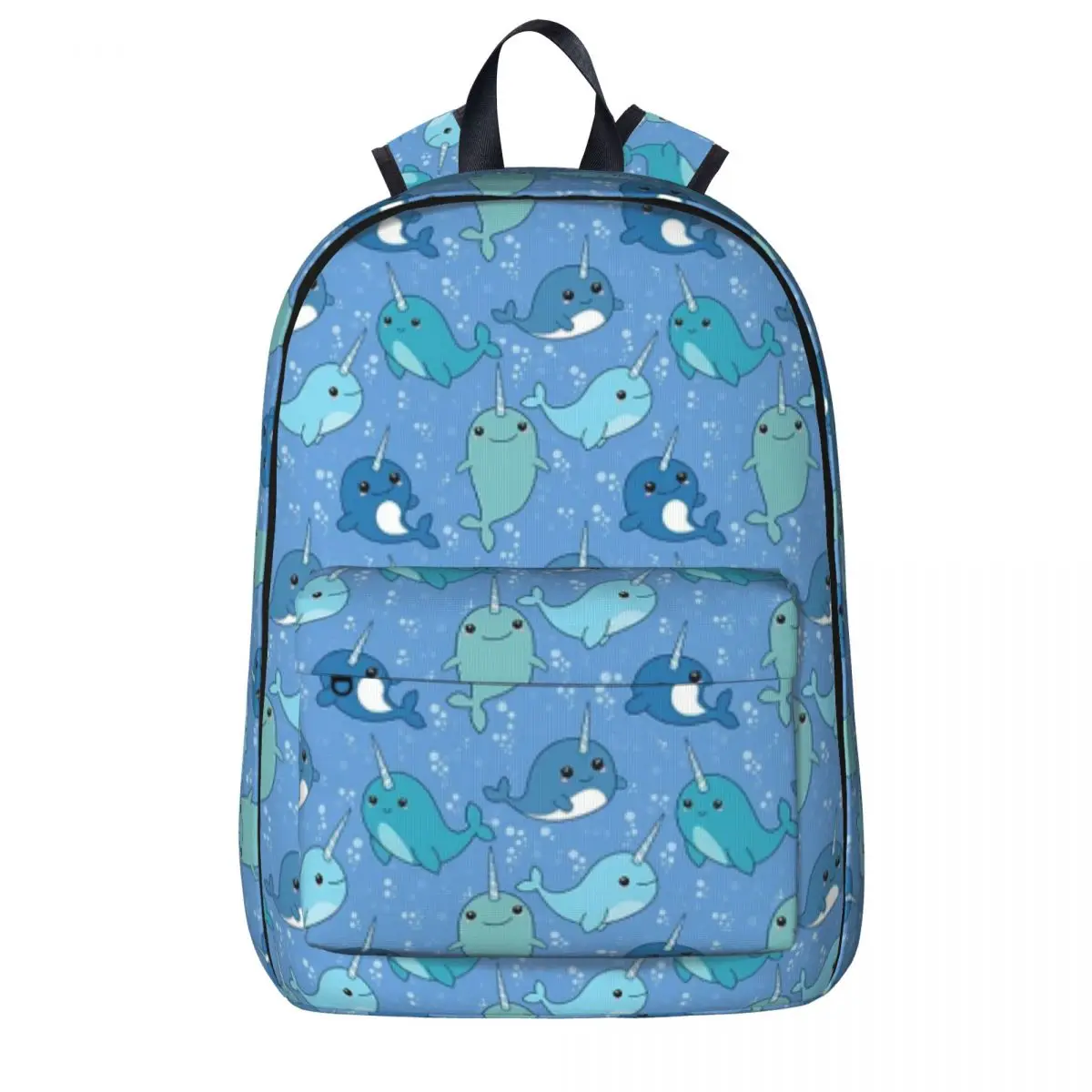 

Narwhal Pattern Backpacks Student Book bag Shoulder Bag Laptop Rucksack Fashion Travel Rucksack Children School Bag