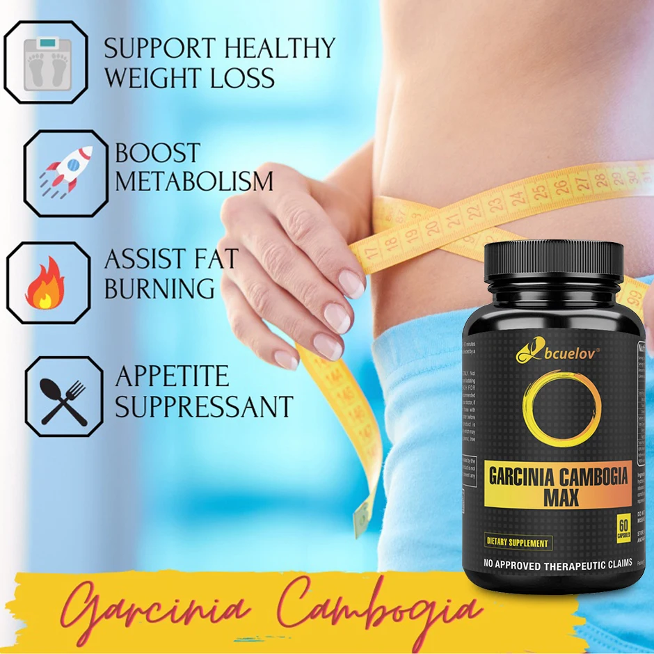 

Garcinia Cambogia Supports Fat Burning, Weight Control & Metabolism, Appetite Suppression, Gut Health & Immune Supplement