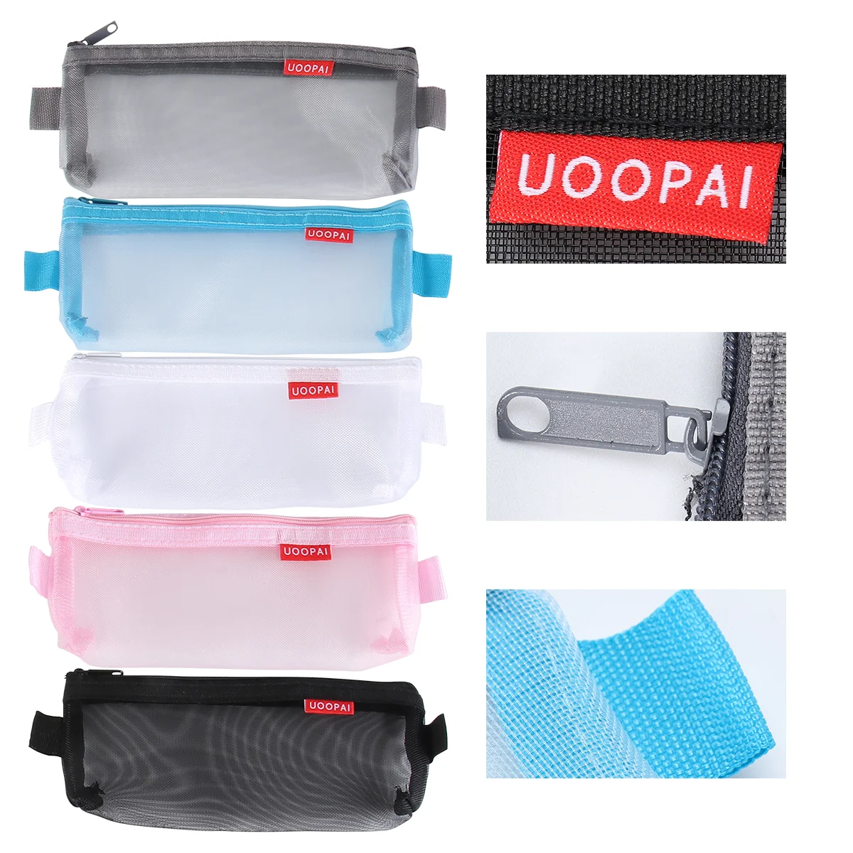 

5 шт., прозрачный сетчатый чехол для карандашей