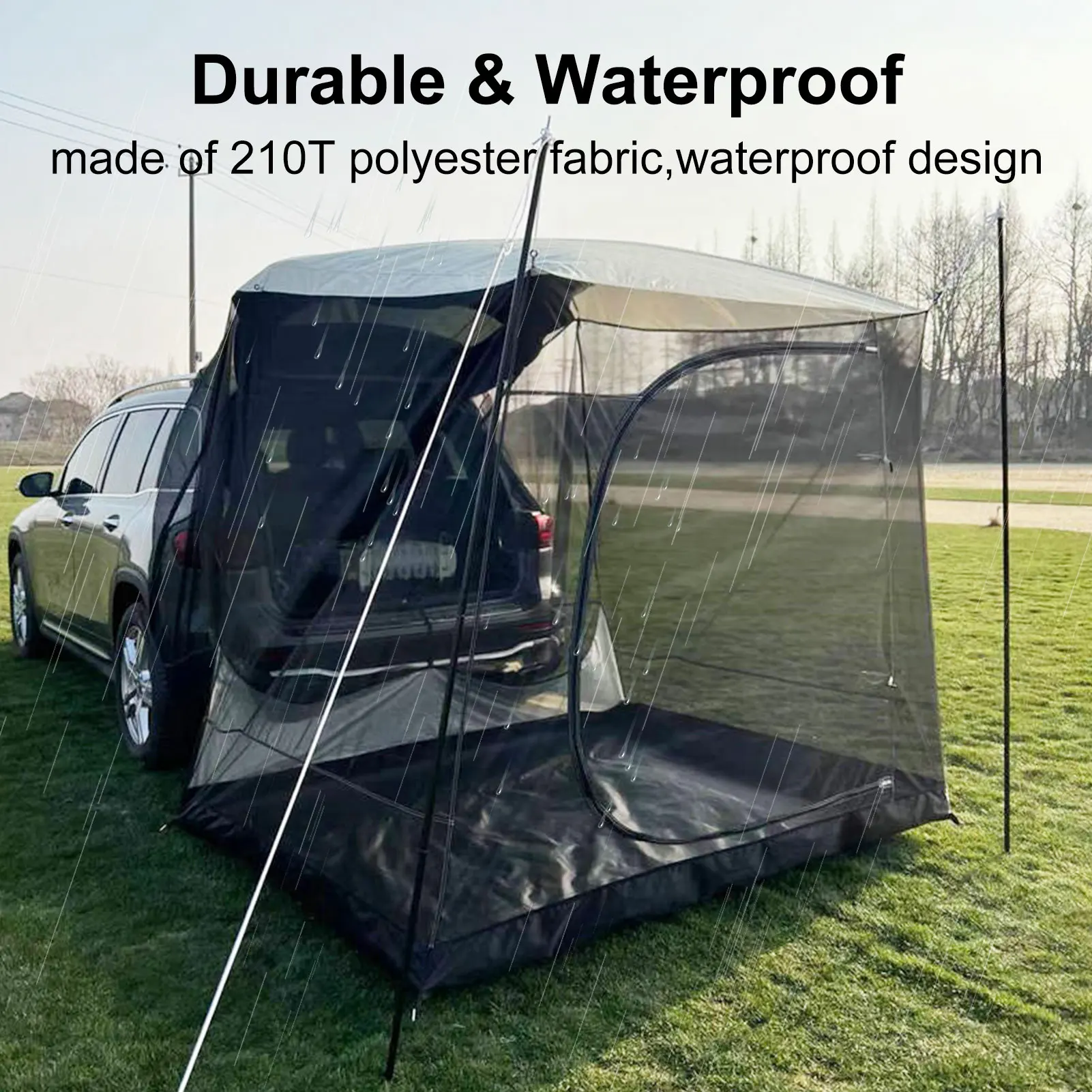 

Portable Car Awning Sun Shelter Outdoor Gazebo Canopy Sun Shade Camping Tents Accessories For Cars Trucks Car Rear Tent Awning