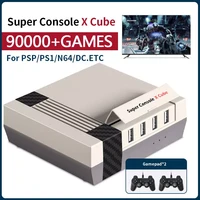 super console x cube retro games for ps1 dc psp n64 built in 90000 games mini video game console with wired gamepad