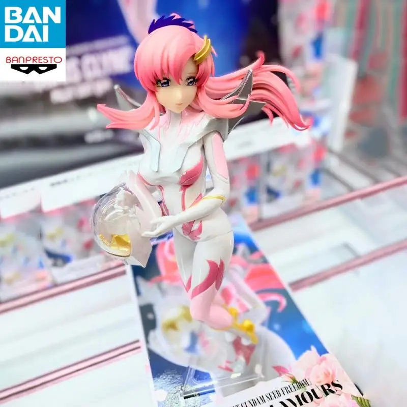 Фото В наличии BANDAI NAMCO Mobile Suit Gundam SEED Lacus Clyne Gigi Andalucia GLITTER GLAMOURS Аниме Фигурка Модель Аниме Фигурка Модель №4