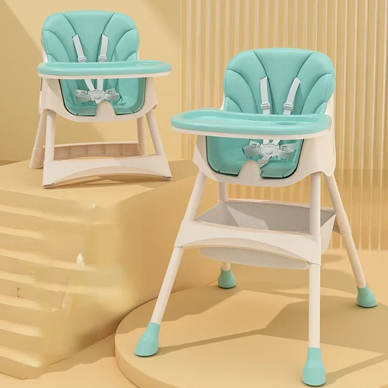 Регулируемый Детский обеденный стул портативный детский стол и набор