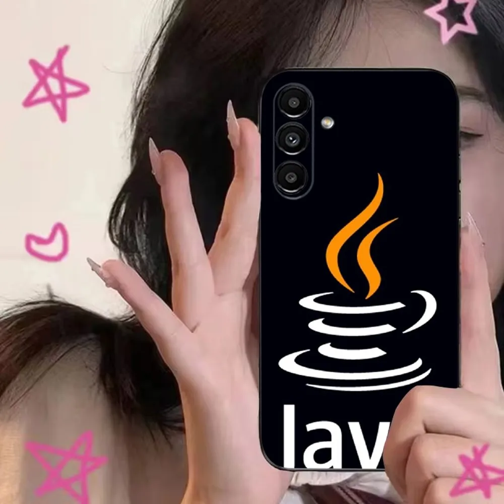 Чехол для телефона Java Samsung S24 S21 S22 S23 S30 Ultra S20 Plus Fe Lite Note 10 9 Флюоресцентный черный