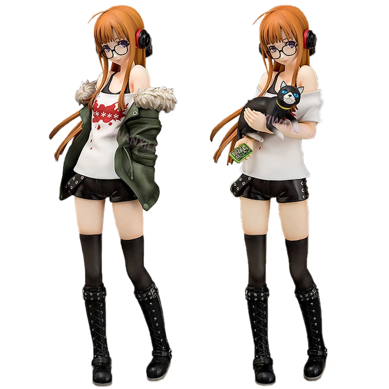 21cm Persona 5 Futaba Sakura Anime Figure Morgana Action Figure Persona 5 Joker/Protagonist Figurine Collection Model Doll Toys