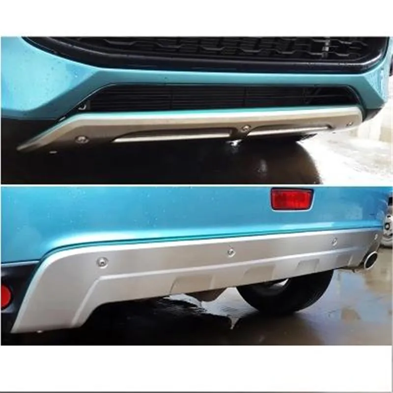 

Car styling Stainless steel car front and rear Bumper Protector Skid Plate cover fit For Mitsubishi ASX 2013 2014 2015 fast ship