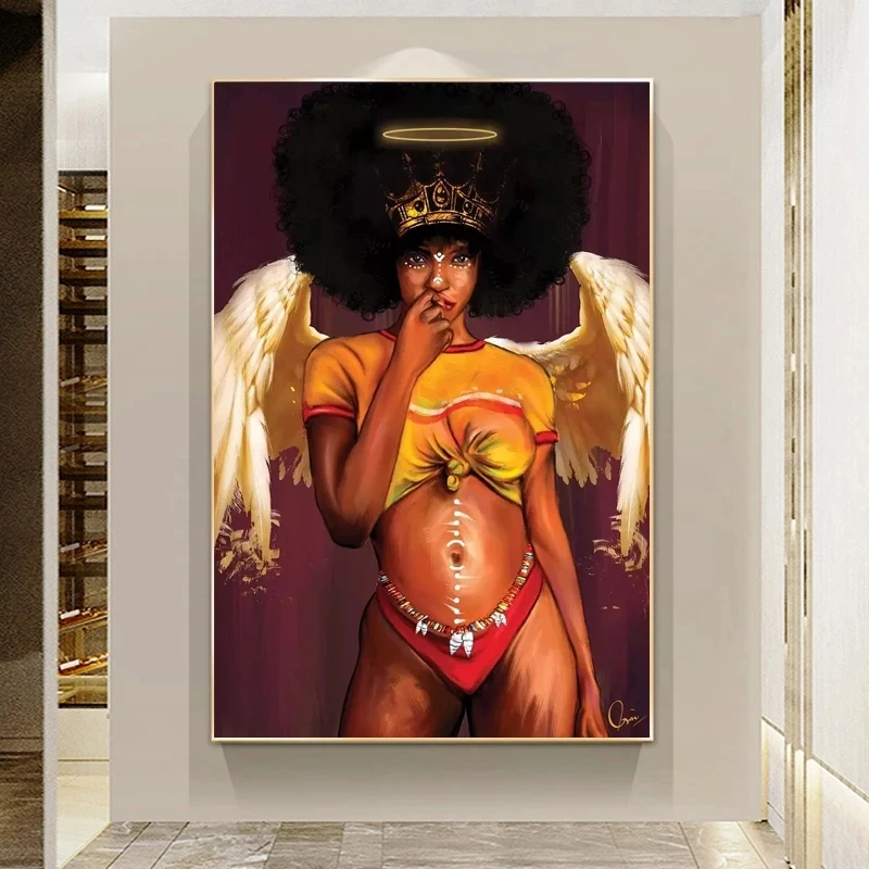 Алмазная живопись с обнаженным сексуальным телом Африканская женщина