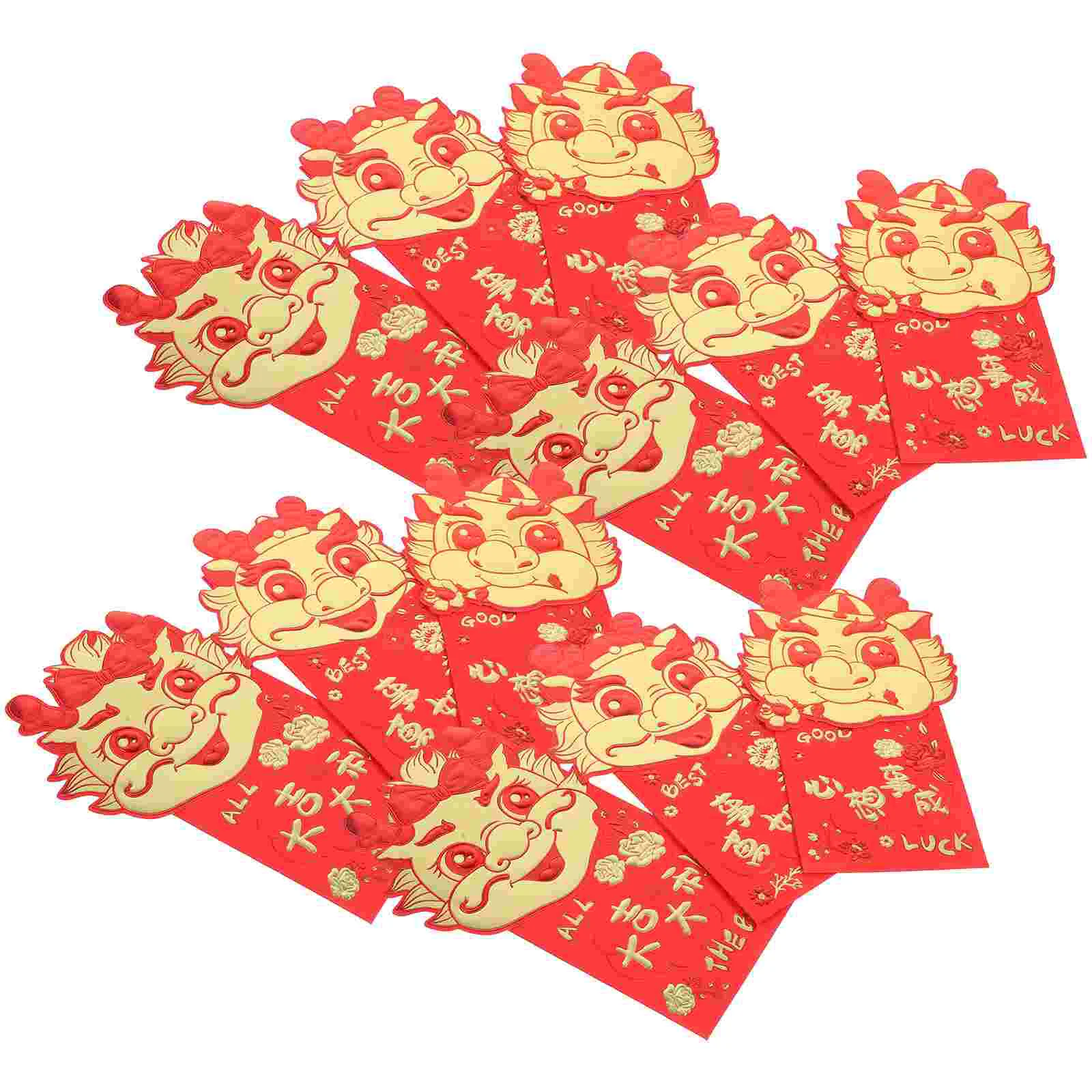 

36 Pcs Red Pocket New Year Purses Chinese Envelopes Lunar Gift Paper Cute Wallet