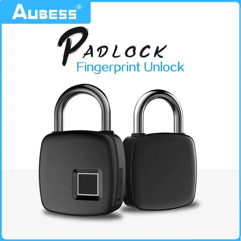 

300 Mah Usb Rechargeable Fingerprint Lock Mobile App Unlocking Safe Padlock Smart Door Lock Smart Home Bluetooth Waterproof