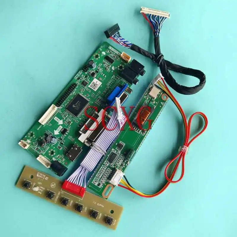 

LCD Display Panel Driver Controller Board Fit LP171W01 LP171WX2 1440*900 30 Pin LVDS DIY Kit 17.1" VGA DVI HDMI-Compatible 1CCFL