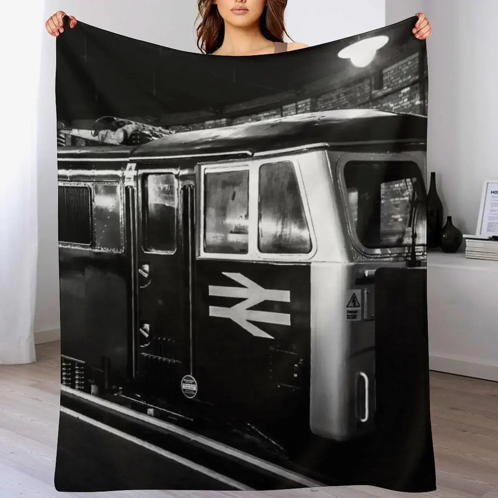 Плед British Rail Royal Scot Locomotive Single Hairys на диван Одеяла