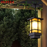 oufula classical pendant light outdoor retro led lamp waterproof for decoration corridor home