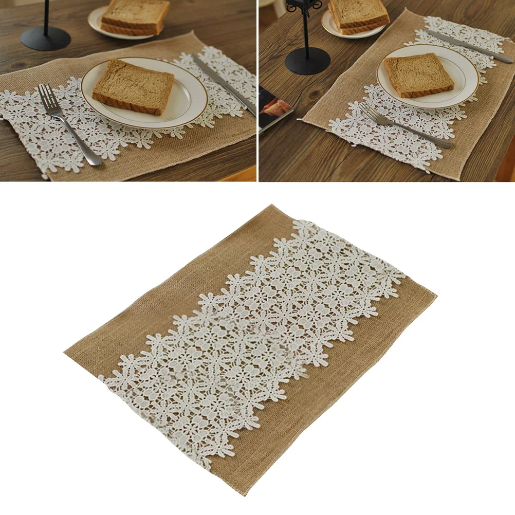 

1Pc Placemat Elegent Delicate Placemat Dinner Pads Eat Mat for Restaurant Tea House