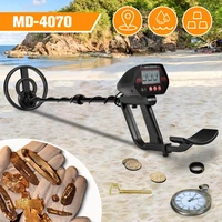 md 4070 lcd display metal detector high sensitivity underground gold metal finder with 7 8%e2%80%9c waterproof search coil portable hand