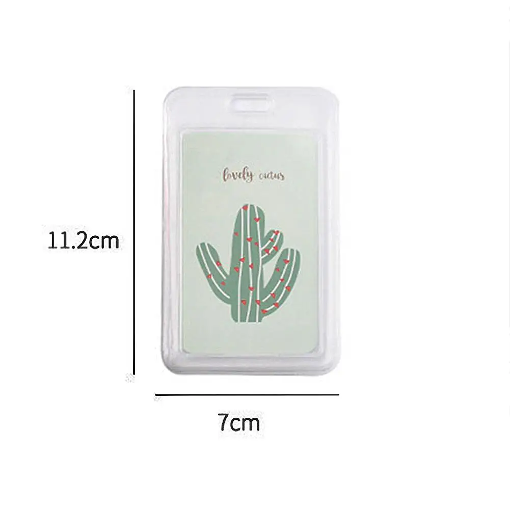 Transparent Waterproof Card Cover Business  Credit Card Holder ID Card Case For Men  Women Badge Protector Cover With Bell