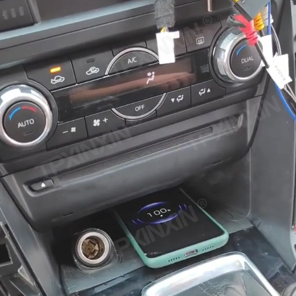 

QI быстрая Беспроводная зарядка 15 Вт для Mazda 3 Axela стандартная Бортовая Зарядка для телефона зарядная Панель Android Автомобильные аксессуары