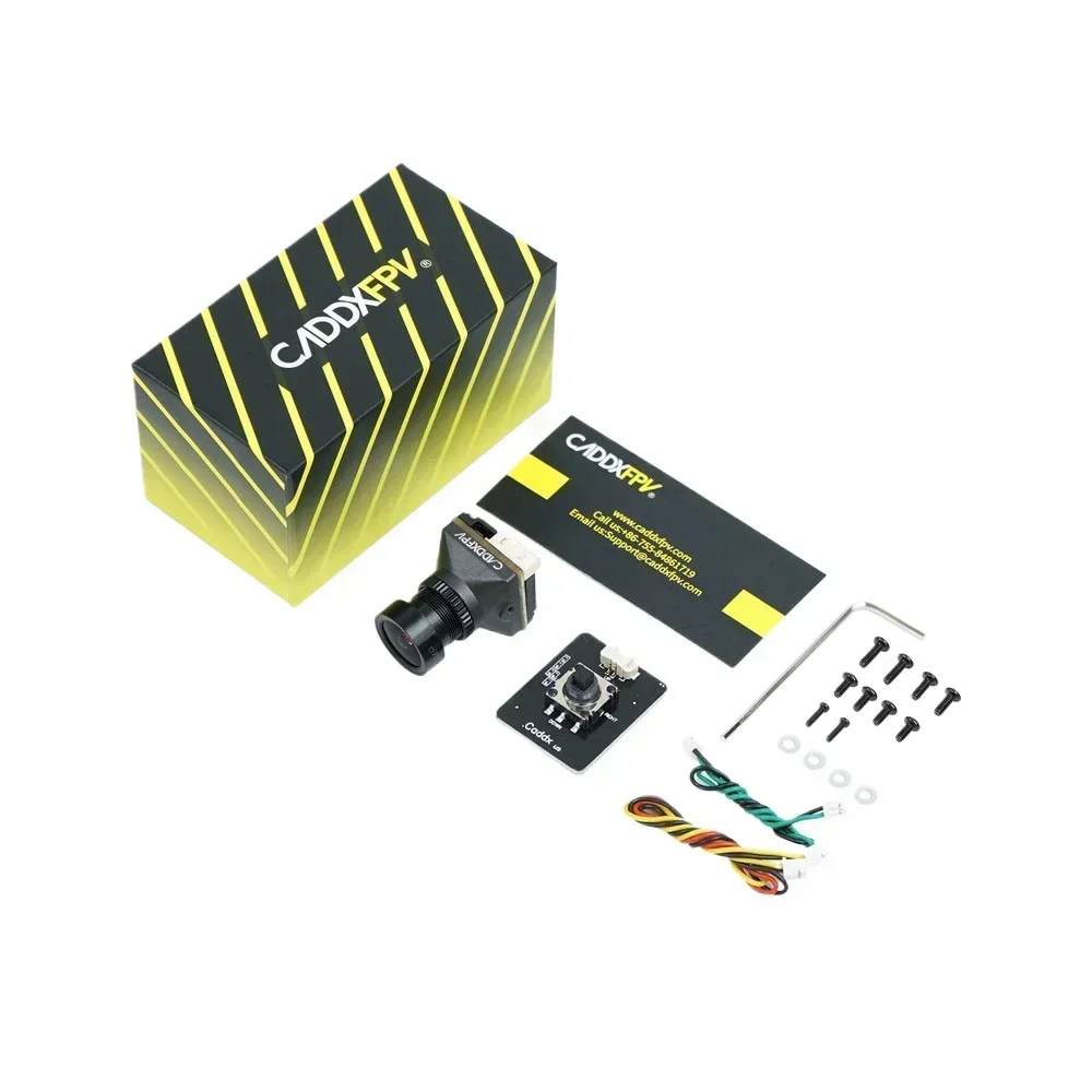 Стандартная FPV камера Caddx Ratel PRO 1500TVL 16:9/4:3 NTSC/PAL FOV125 ° Ночная Blacklight для гоночного