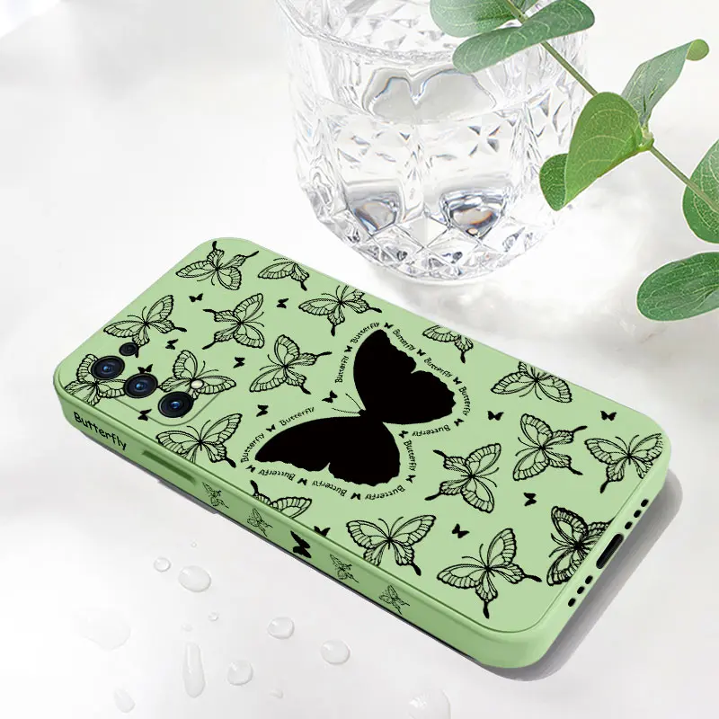 Чехол со свежим узором бабочки для OPPO Realme 11 10 9i 8 8i 7 7i 6 Pro Plus C31 C35 C1 C11 C12 C15 C20 C21Y C25 C25S