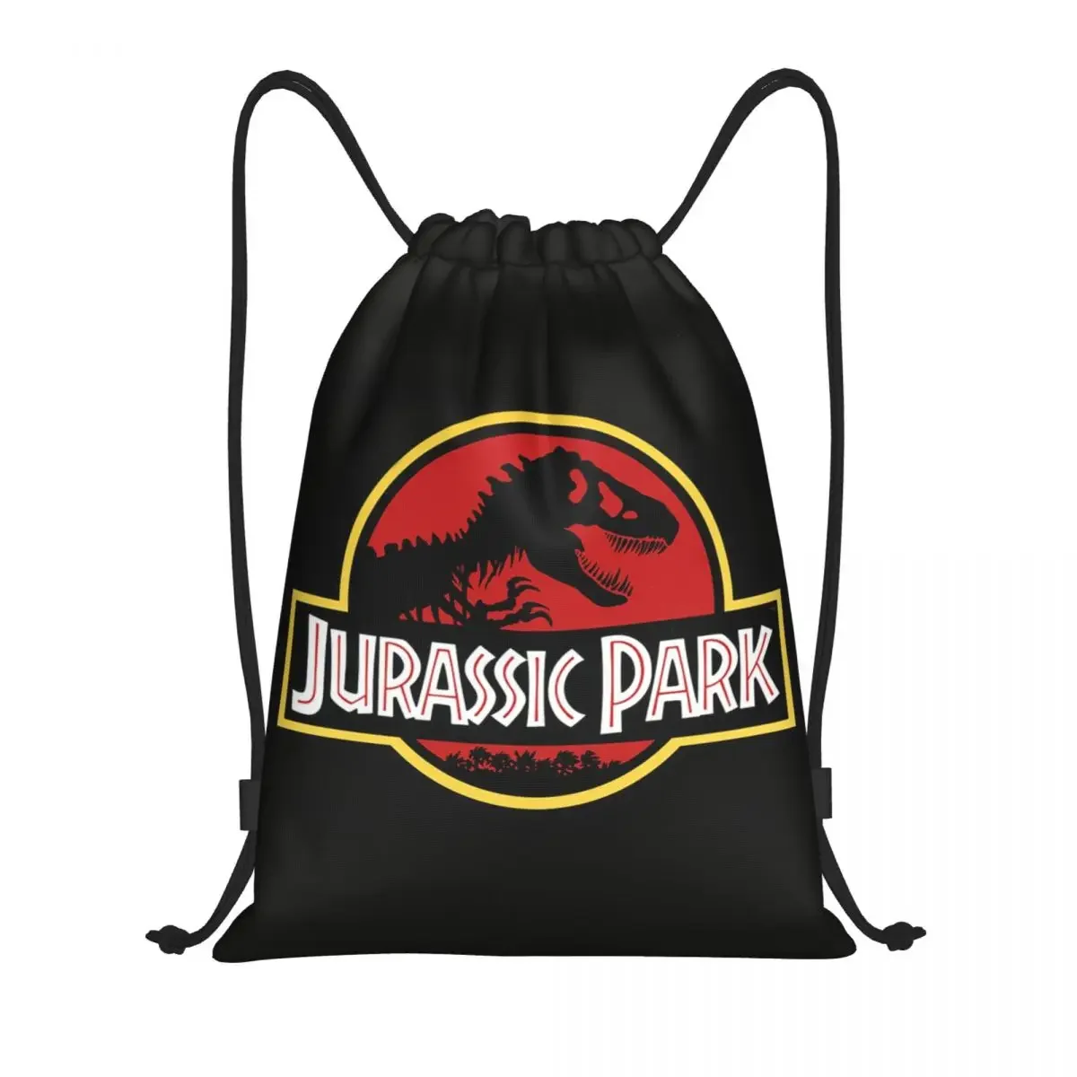 

Jurassic Park Drawstring Bags Men Women Portable Gym Sports Sackpack Sci Fi Dinosaur Training Backpacks