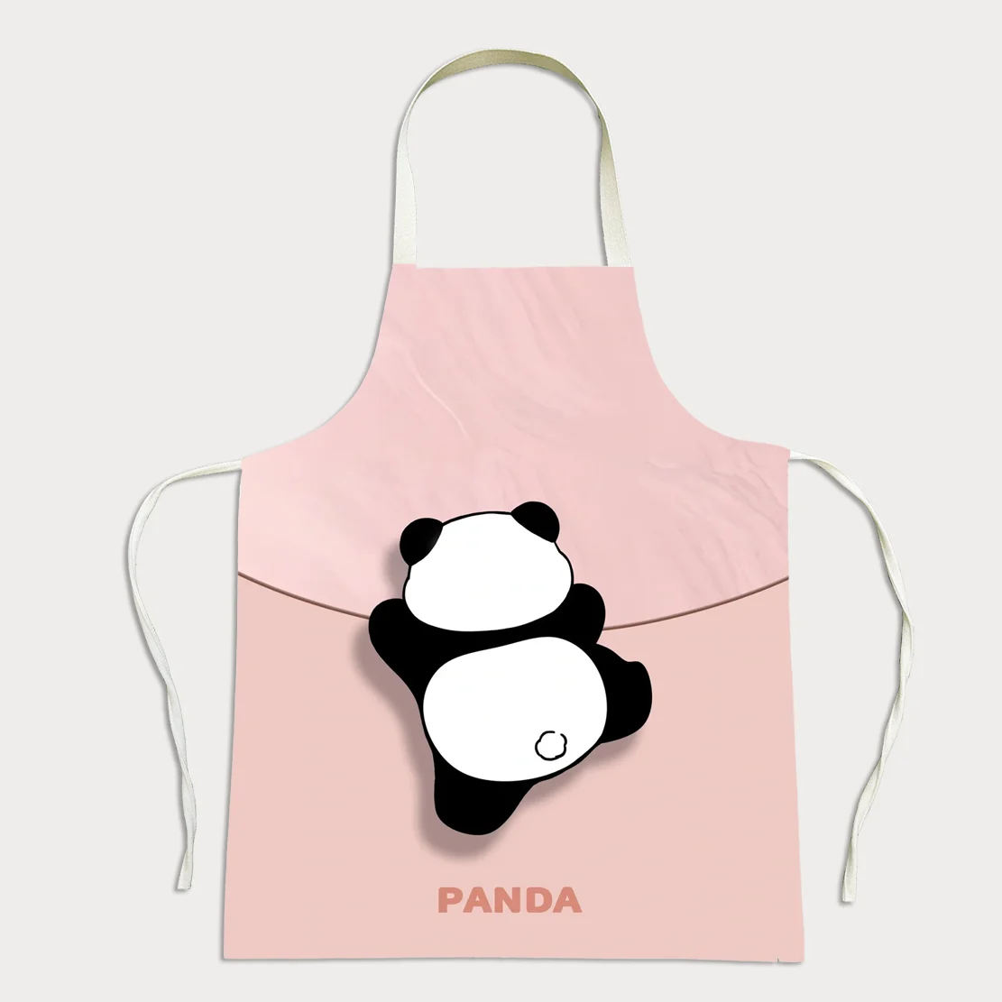 

Льняной фартук с принтом пандой