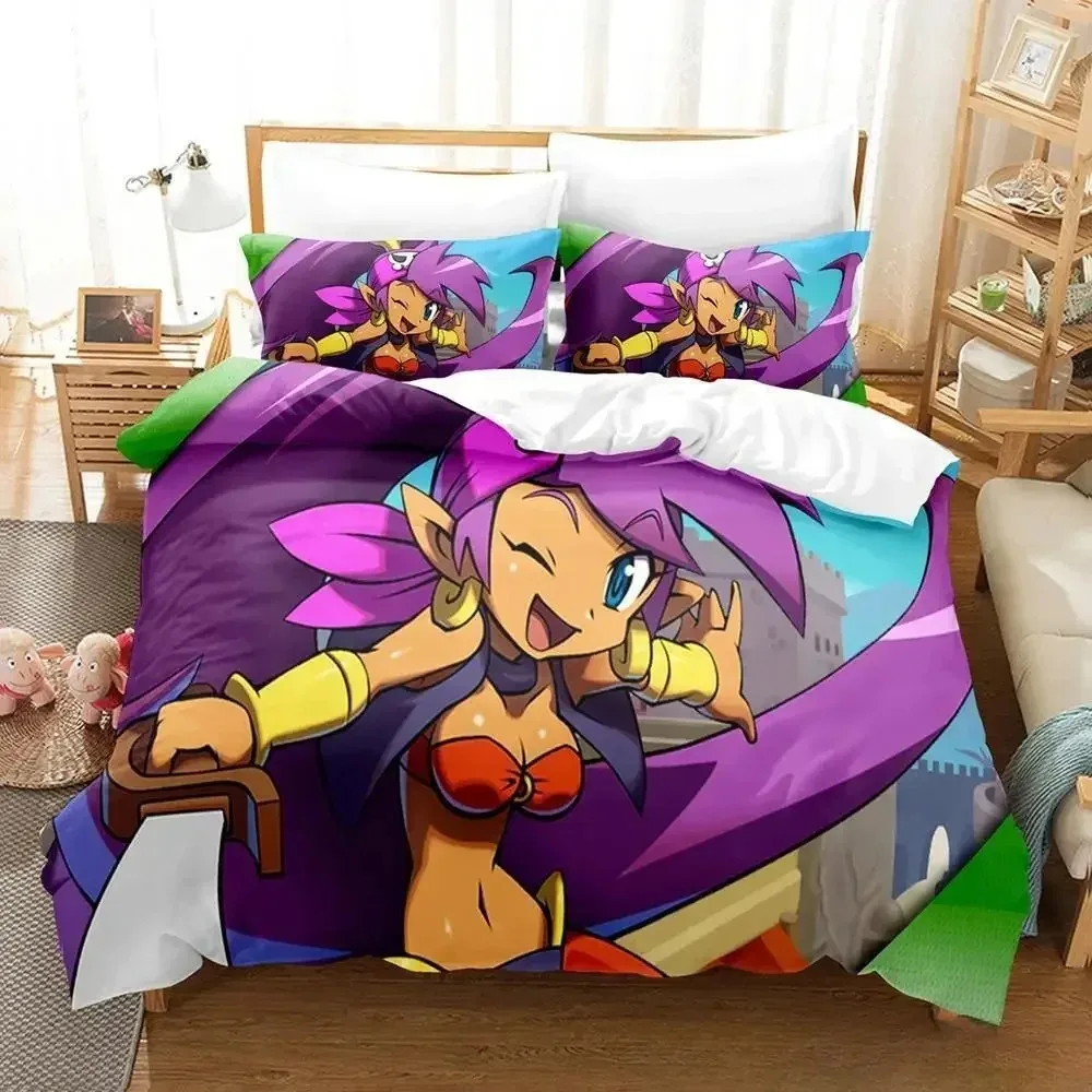 New Shantae Half-Genie Hero Bedding Set Single Twin Full Queen King Size Bed Adult Kid Bedroom Duvetcover Sets 3D Anime Game