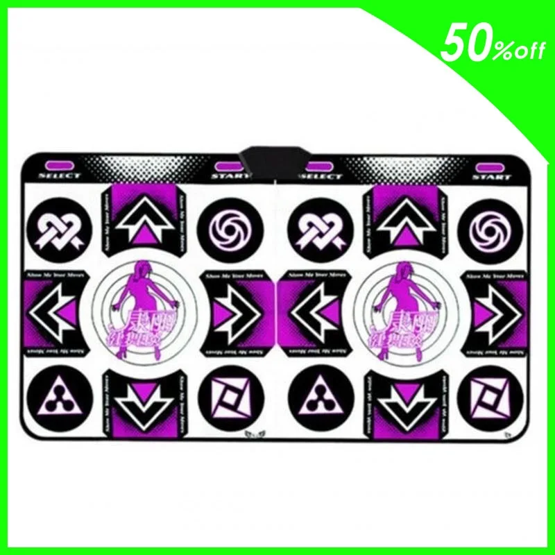 

Fashion Yoga Dance Mat Double Players Tv Computer Interface Home Game Blanket Mat Pad With Two Gamepads