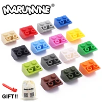 marumine 150pcs 45 2x2 inverted slope bricks toys parts compatible with 3660 classic moc building blocks educational diy toy
