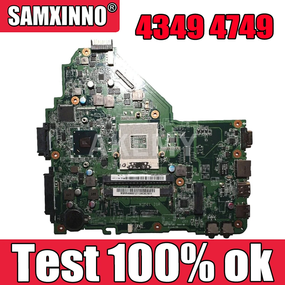 

DA0ZQRMB6C0 материнская плата для Acer Aspire 4349 4749 материнская плата HM65 MBRR406001 100% протестированная оригинальная материнская плата