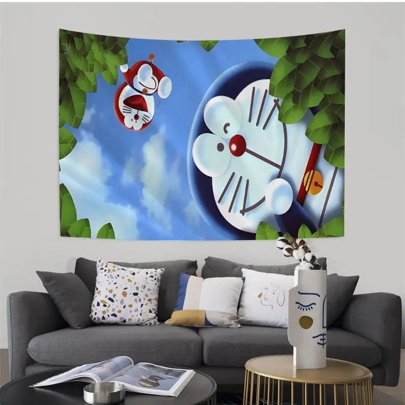 Настенный гобелен с рисунком дораэмона Богемские настенные гобелены мандала