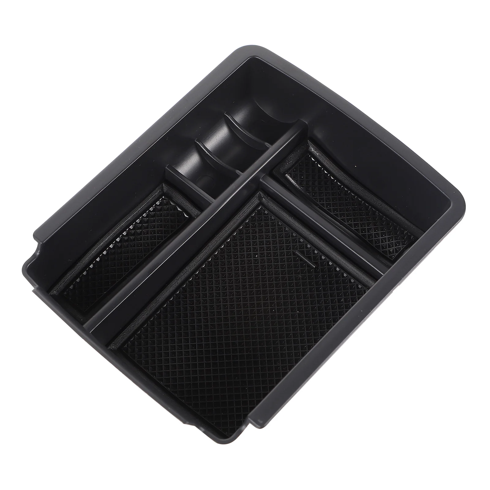 

Black Storage Bins Box Center Console Tray Armrest Car Organizer Compartment Container Interior Accessories