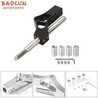 baolun aluminum adjustable height lever car gear shift knob extender shifter extension single bend car shifter extender