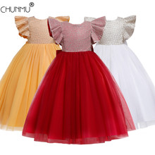 Vestido de boda formal sin mangas con bordado de encaje para niñas...