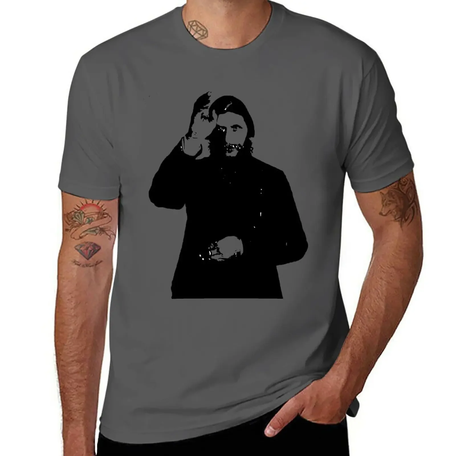 Эстетическая одежда для мужчин новинка тяжелая толстовка с рисунком Распутина